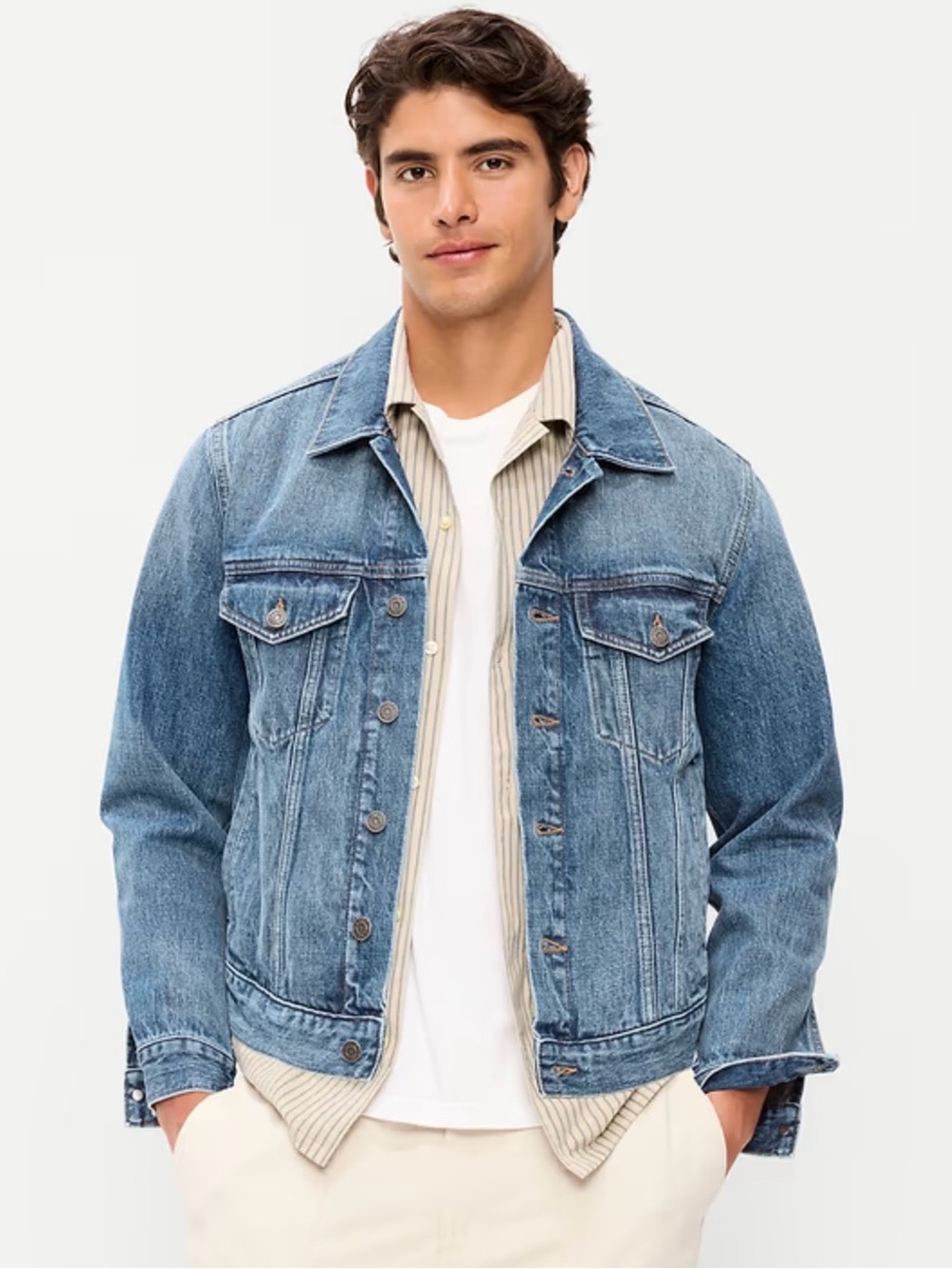 Old Navy Men's Light Blue Denim Jacket